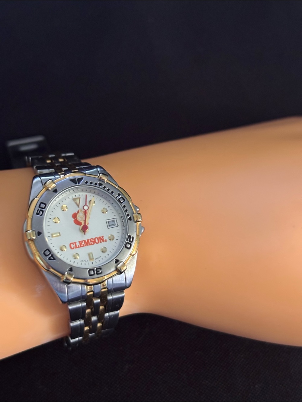 Vintage Clemson Two-Tone Stainless Steel Womens Watch - Silver & Gold